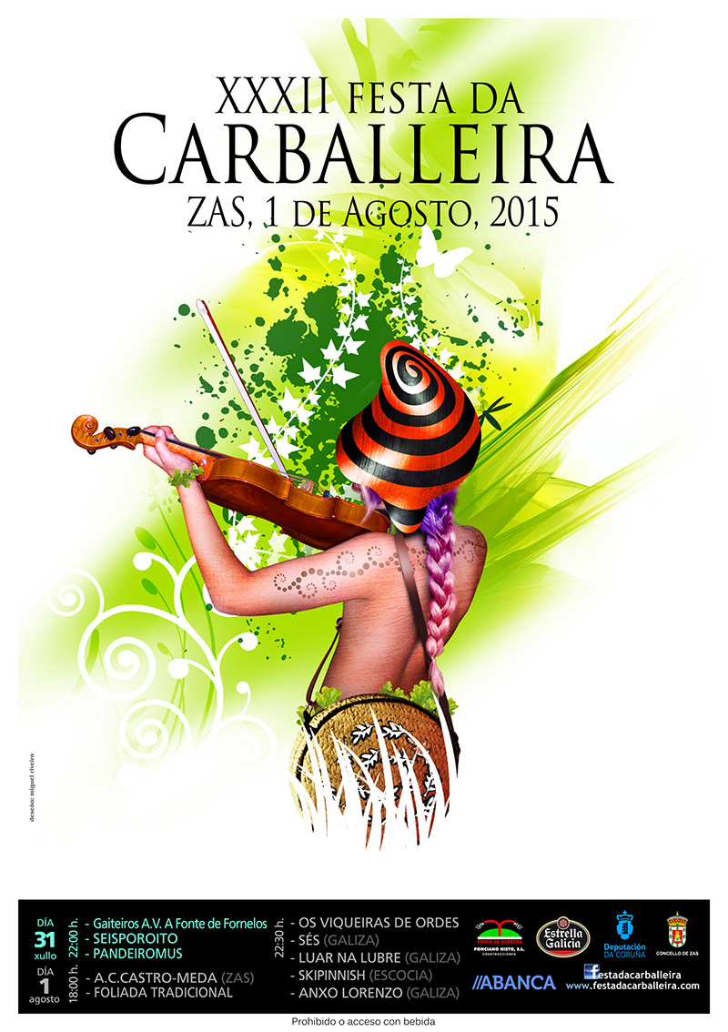 Cartel Festa Carballeira 2015